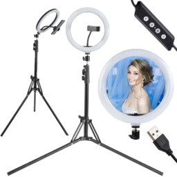 Lampa pierścieniowa RingLight 26cm 60W USB statyw
