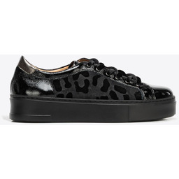 Damskie sneakersy ze skóry naturalnej w motyw panterki