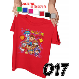 KOSZULKA DZIECIĘCA Z NADRUKIEM PSI PATROL BAJKI PIESKI