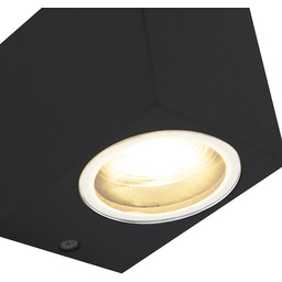 Nowoczesna lampa ścienna czarna IP44 - Baleno