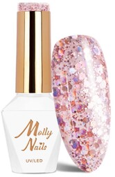 Lakier hybrydowy Molly Nails Crushed Diamonds LA Star