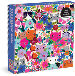 Mudpuppy Puzzle rodzinne Kwitnące kotki 500 elementów 8+