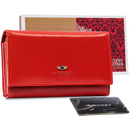 Portfel skórzany PTN 438 2-3-1-5989 Red