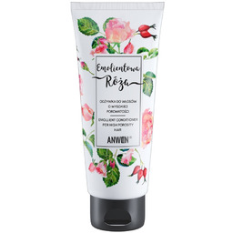 Anwen, odżywka do włosów wysokoporowatych, Emolientowa Róża, 200ml