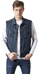 kamizelka DENIM VEST denimblue jeansowa-M