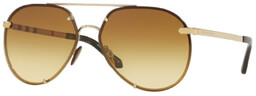 Okulary BURBERRY BE3099-11452L. Okulary przeciwsłoneczne, Kolor złoty. Mężczyzna.