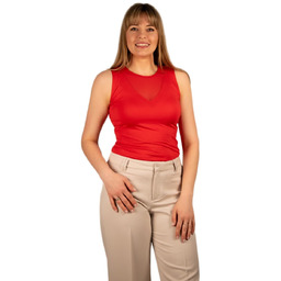 Elegancka bluzka damska top bez rękawów MARIAH