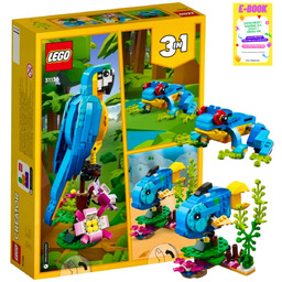 LEGO KLOCKI CREATOR EGZOTYCZNA PAPUGA 3w1 - 31136