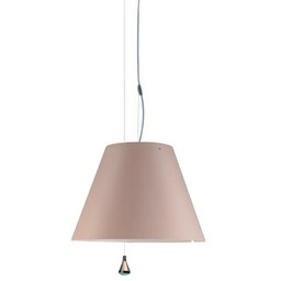 Lampa Wiszące Luceplan, pudrowy róż, jadalnia, aluminium