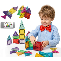 KLOCKI KONSTRUKCYJNE PANELE MAGNETYCZNE 3D DLA DZIECI EDUKACYJNE