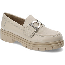 Nessi Beżowe Mokasyny Modne Obuwie Damskie