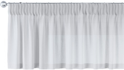 Lambrekin na taśmie marszczącej, kremowy, 130 x 40