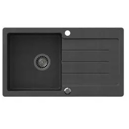 Quadron HCQJ7744CZK Johnny 111 Granitowy Czarny metalik/Stalowy Zlewozmywak