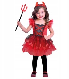 Strój dla dzieci Diablica rogi Tiulowa halloween