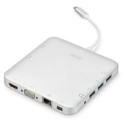 Stacja dokująca DIGITUS USB Typ C, 11-portów, Dual