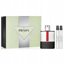 Prada Luna Rossa Carbon, Zestaw perfum, 3 szt.