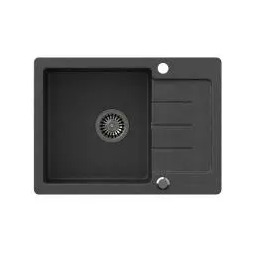Quadron HCQJ6044CZK Johnny 116 Granitowy Czarny metalik/Stalowy Zlewozmywak