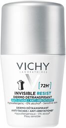 Vichy Invisible Resist, antyperspirant roll-on, przeciw śladom