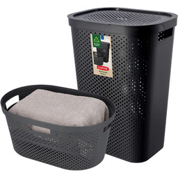 Kosz z pokrywą 60L + pojemnik 40L Curver