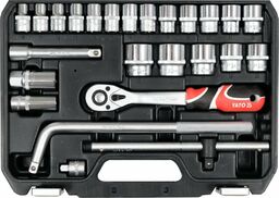 Yato ZESTAW NARZĘDZIOWY 1/2", 25 CZĘŚCI, L YT-38741