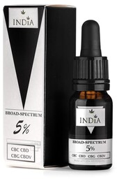Broad Spectrum 5% CBC, CBD, CBG, CBDV, India,