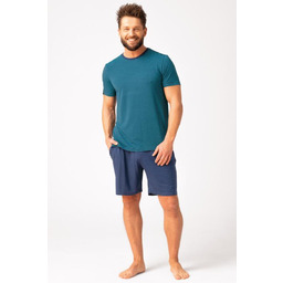 Piżama męska bambusowa z szortami i krótkim rękawem