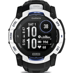 Smartwatch GARMIN Instinct 3 Solar 50mm Biało-czarny 010-02935-03