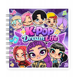 Książka na rzepy W stylu Avatar K-POP Demon