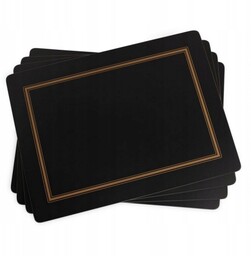 Podkładki Korkowe na stół Pimpernel Duże Black Classic