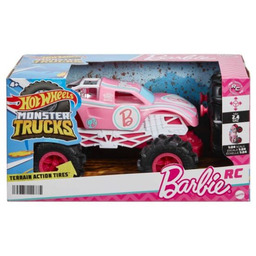 Hot Wheels, Pojazd Barbie RC Monster Truck 1:24