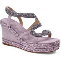 Alma En Pena Fioletowe Sandały Modne Obuwie Damskie