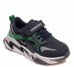 Sportowe buty chłopięce granatowo-zielone Weestep