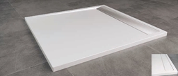 SanSwiss Ila WIQ Brodzik kwadratowy 80x80cm kolor biały/biały