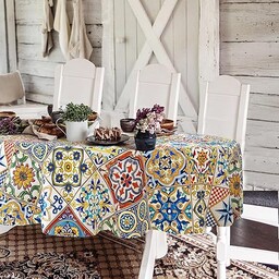 Yighty Owalny obrus boho 152 x 213 cm