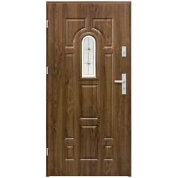 Drzwi zewnętrzne Malachit orzech 90 cm prawe Splendoor