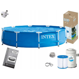 Basen Ogrodowy 305x76 Stelażowy z Pompą Intex 28202