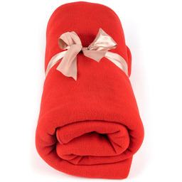 Koc do jogi myga Fleece - czerwony