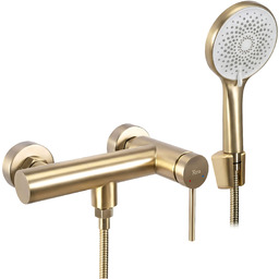 Rea Bateria prysznicowa REA FOSS Złota Szczotkowana