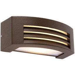 Nowoczesna lampa ścienna brązowo-rdzawa IP44 - Hurricane 1