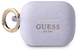 Guess GUAPSGGEU AirPods Pro cover purpurowy/purple Silicone Glitter