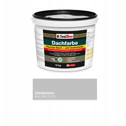 Farba Na Dach Isolbau Dachfarbe Szary Steingrau 12kg