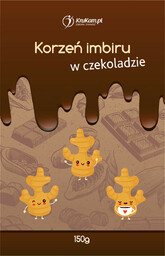 Imbir w czekoladzie bez dodatku cukru 150g