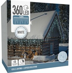 CHRISTMAS DECORATION Kurtyna LED 810234 12 m Sieciowe