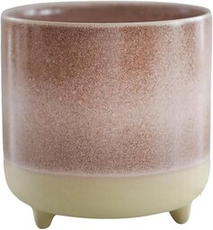 Ivyline Doniczka, ceramika, różowa matowa reaktywna, wys. 8,5