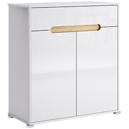 Komoda do przedpokoju biały połysk Stella (SL-62-WB), szafka