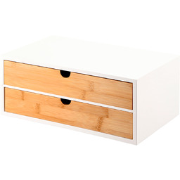 Kesper Organizer na biurko, z bambusowymi szufladami