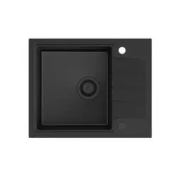 Quadron HCQP6250BLM_PC Peter 116 Granitowy Czarny mat Zlewozmywak