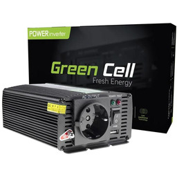 Przetwornica Napięcia Inwerter Green Cell 12V 230V 300W/600W
