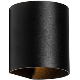 Nowoczesna lampa ścienna czarna - Sabbio