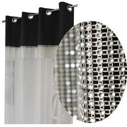 Firana Gotowa Cyrkonie firany przelotki 145X250